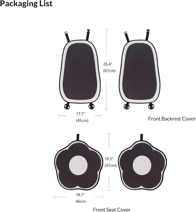 Cute Car Seat Covers for Women and Girl, Front Car Seat Cover, Machine Washable, Airbag Compatible, Driver Seat Cover, Fit (Sedan/SUV/Pickup/Van), Fit for Tesla (Front seat Cover-Flower)
