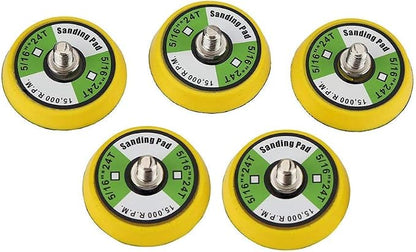 5Pcs 2-Inch Dual-Action Backing Plate, 5/16"-24 Thread | 15,000 RPM for Air Sander, Dual Action Car Polisher