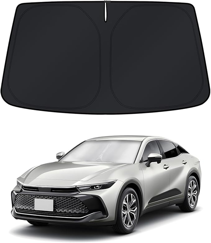 KUST Windshield Sun Shade for Toyota Crown 2023 2024 2025 2026 Accessories Window Sunshade Sun Visor Protector Foldable Blocks UV Rays Keep Your Car Cooler