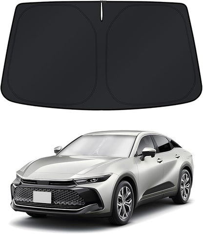 KUST Windshield Sun Shade for Toyota Crown 2023 2024 2025 2026 Accessories Window Sunshade Sun Visor Protector Foldable Blocks UV Rays Keep Your Car Cooler