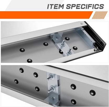 PM PERFORMOTOR 6.5" Running Boards Compatible with 2006-2018 Toyota RAV4, Pair of Stainless Steel Side Rails Step Bars with 6 Pcs Brackets, Polished Chrome