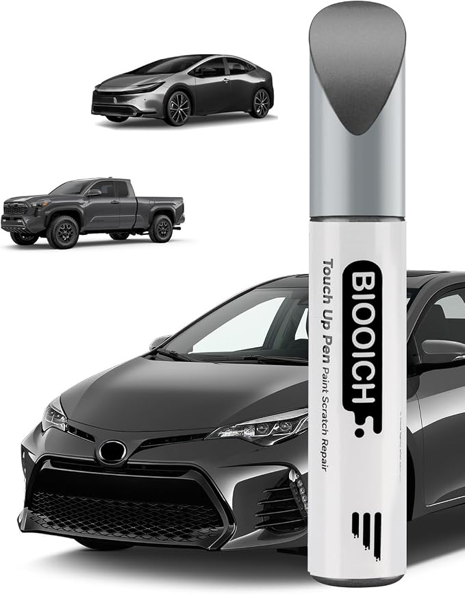 Touch Up Paint Pen Exact Color Match Car Chip and Scratch Repair (for Toyota, Magnetic Gray Metallic(1G3))