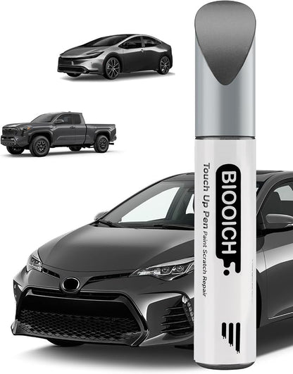 Touch Up Paint Pen Exact Color Match Car Chip and Scratch Repair (for Toyota, Magnetic Gray Metallic(1G3))