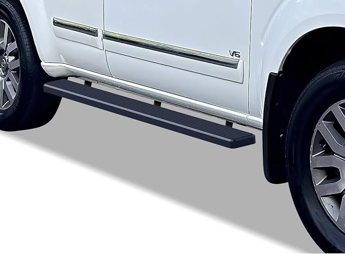 APS Running Boards (Side Bars Side Steps Step Bars) Compatible with Nissan Pathfinder 2005-2012 (Stainless Steel Black Powder Coated 6 inches)