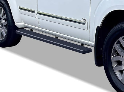 APS Running Boards (Side Bars Side Steps Step Bars) Compatible with Nissan Pathfinder 2005-2012 (Stainless Steel Black Powder Coated 6 inches)
