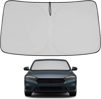 Proadsy Windshield Sun Shade for Honda Accord 2023-2025 2026 4-Layer Foldable Front Sunshade Protector Sun Visor Blocks UV Rays Keep Car Cooler