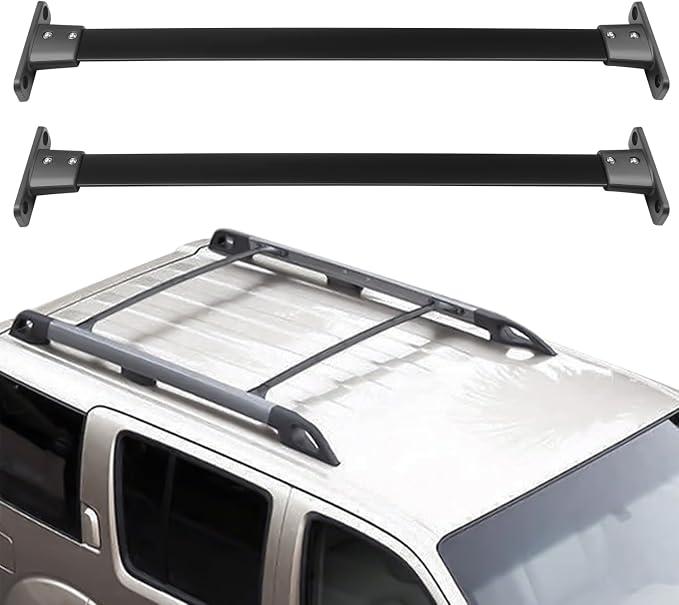 OCPTY Roof Rack Cross Bars Fit for Nissan Pathfinder 2005 2006 2007 2008 2009 2010 2011 2012 Cargo Bars for Cargo Carrier Bag Luggage Kayak Canoe Bike Snowboard Skiboard