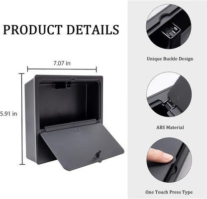 JDMCAR One-Touch Hidden Storage Box Compatible with Toyota 4Runner Accessories 2025 2026 Center Console Organizer