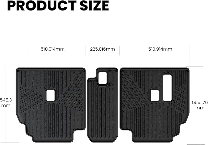 LASFIT Rear Seat Back Protector for Toyota 4Runner 2010-2024 7-Seats Back Cover (Not Fit 5 Seats) | Premium Extra Thick TPE Custom Fit Waterproof 4 Runner Second Row Back Seat Backrest Mat Liner