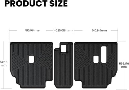LASFIT Rear Seat Back Protector for Toyota 4Runner 2010-2024 7-Seats Back Cover (Not Fit 5 Seats) | Premium Extra Thick TPE Custom Fit Waterproof 4 Runner Second Row Back Seat Backrest Mat Liner
