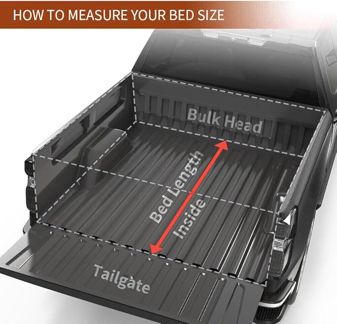 Hard Quad Truck Bed Tonneau Cover for 2014-2018 Chevy Silverado GMC 1500, 2015-2018 Silverado/Sierra 2500 3500 HD, Fleetside - 5.8 FT Aluminum Short Bed - 69.3 inch