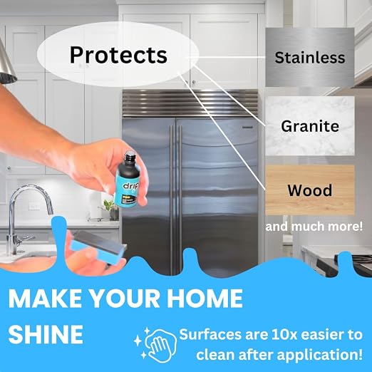 Home Ceramic PRO kit- 10H Pro 3 Year Coating - 50ML - Kitchen & Bath, Stainless Steel - Professional DIY Coating - Protect Your Home from Stains, Scums, Fingerprints, and More!
