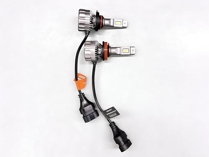 SEALIGHT 9005 H11 Bulbs Combo, 140,000LM Super Bright 6500K Cool White 9005 H11 Bulbs, 70000Hours Lifespan, HB3 H8/H9 Fog Bulbs with 15000RPM Cooling Fan, Pack of 4