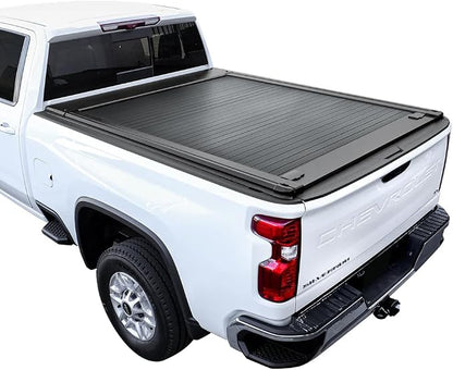 Syneticusa MR Retractable 2026 Chevy Silverado Bed Cover 2500 3500 (2020–2026) 6.8FT | Heavy Duty Aluminum Silverado Truck Bed, Waterproof & Dual Key Lockable System | 5-Year Protection