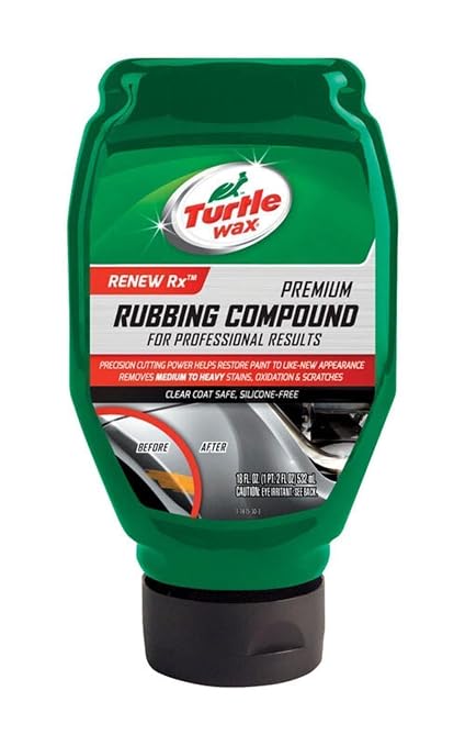 Turtle Wax T-415 Premium Grade Rubbing Compound - 18 oz, Green (Pack of 2)