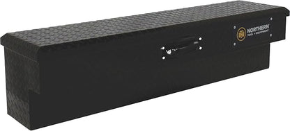 Northern Tool Side-Mount Truck Tool Box - Aluminum, Matte Black, Pull Handle Latch, 48in. x 11.5in. x 11in. Model Number 36212761