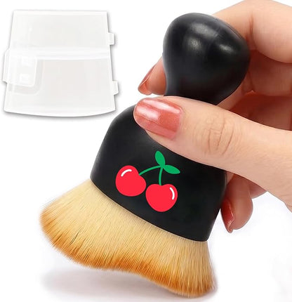 Cherry Car Detailing Brush Soft Bristle Cars Interior Cleaning Brush,Automotive Dust Brushes with Protective Cover,for Vehicle Gentle Detailing Care Car Accessories Cherry Gifts for Women