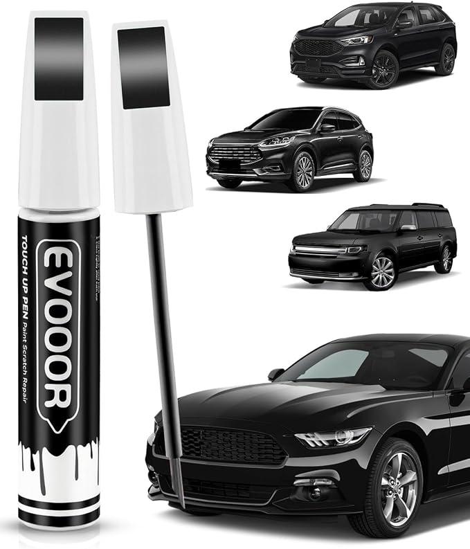 UH Tuxedo Black Touch Up Paint for Ford – Exact Match 2 in 1 Paint Pen for Chips and Nicks Repair