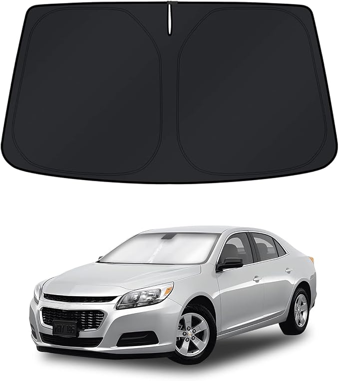 KUST Windshield Sun Shade for Chevy Malibu 2013 2014 2015 Window Accessories Sun Cover Foldable Blocks UV Rays Keep Car Cooler