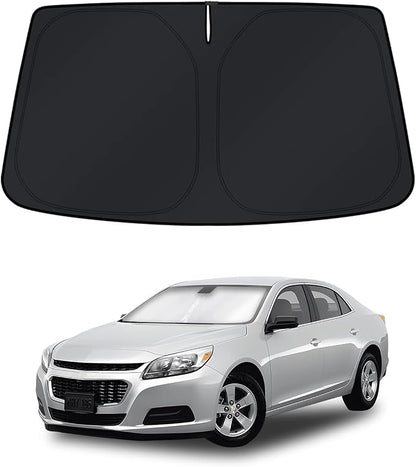 KUST Windshield Sun Shade for Chevy Malibu 2013 2014 2015 Window Accessories Sun Cover Foldable Blocks UV Rays Keep Car Cooler