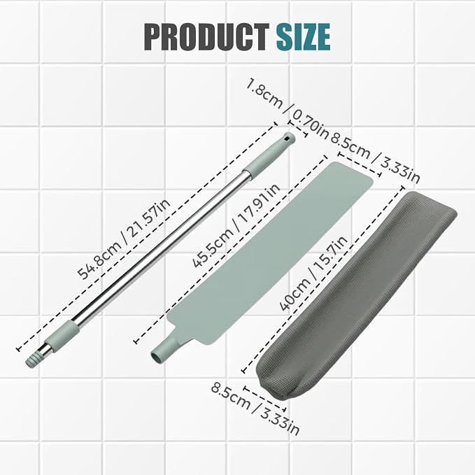 Retractable Gap Dust Cleaner with Microfiber Cloths,Extendable Long Handle Washable Bendable Duster Brush for Cleaning Under Appliances Furniture Couch Fridge