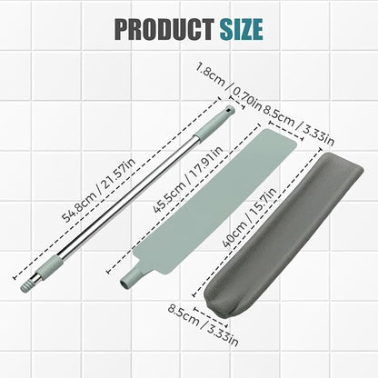 Retractable Gap Dust Cleaner with Microfiber Cloths,Extendable Long Handle Washable Bendable Duster Brush for Cleaning Under Appliances Furniture Couch Fridge