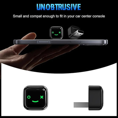 Wireless Adapter, Wired to Wireless Dongle for Android, Plug & Play, Auto Connect, WiFi Fast Stable Connection, with USB, USB C Port