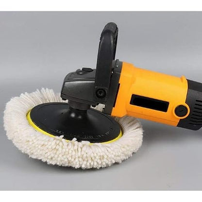 2 Pack 7" Wool Polishing Pads Buffing Pads for Compound, Cutting & Polishing, 100% Natural Wool, Thick and Aggressive (2PCS 7" Single Wool Buffing Pad)