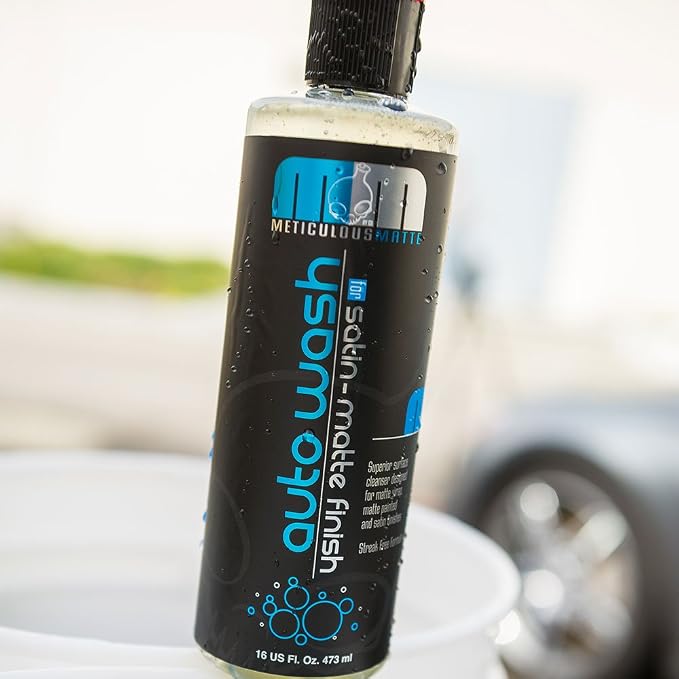 Chemical Guys Car Wash Soap – Meticulous Matte – High Foaming Car Foam Soap for Foam Cannons, Guns and Buckets – Safe for Satin and Matte Paint Finishes, Scratch Free Cleaning, 16 oz Bubble Gum Scent