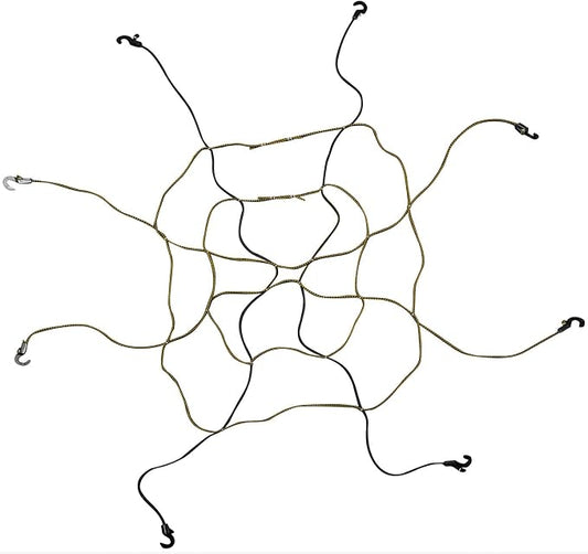 Keeper 6141 Zip Net Adjustable Cargo Net, Black/Yellow