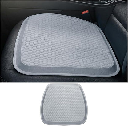 Car Seat Cushion, Comfortable Non-Slip Breathable Vehicle Front Seat Bottom Protector Pad, Automotive Interior Driving Chair Mat Cover, Universal for SUV RV Truck (Gray)