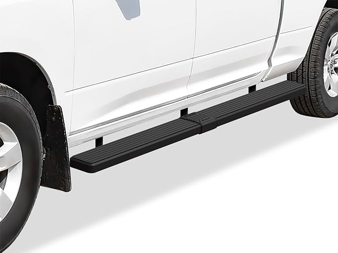 APS Wheel to Wheel Running Boards 5 inches Compatible with Ram 1500 2009-2018 Crew Cab 6.5ft Bed & Ram 2500 3500 2010-2026 Stainless Steel (Nerf Bars Side Steps Side Bars)