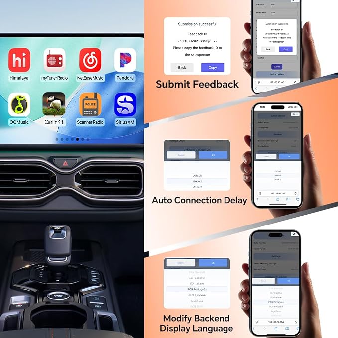 Wireless CarPlay Adapter for iPhone: Get in Your Car and Go - Auto Connects, Go Wireless Instantly, Crisp Audio, Always Updated. Carlinkit 5.0 Dongle for Wired CarPlay Android Auto Cars(2AIR Black).