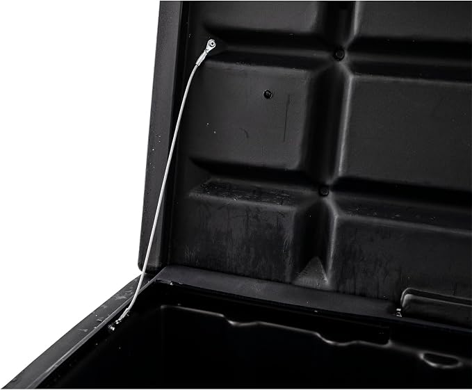 Buyers Products 1712250 Poly Outdoor Multi-Purpose All Weather Utility Storage Bin Box, 8.4 cu. Ft, Job Site Box, Outdoor Storage and Organizer, Made in USA, Black