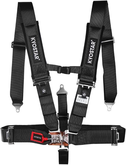 Kyostar 5 Point Harness 3 Inch with Ultra Soft Heavy Duty Shoulder Pads, 8155 Black