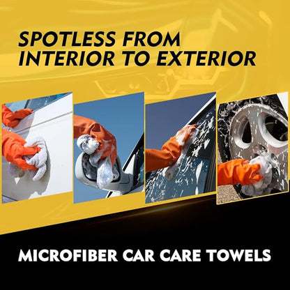 HOMEXCEL White Microfiber Cleaning Cloth 150 Pack, 12.5 x 12.5 inch Microfiber Towels for Car Washing Cleaning Rags for Car, Kitchen, and Window