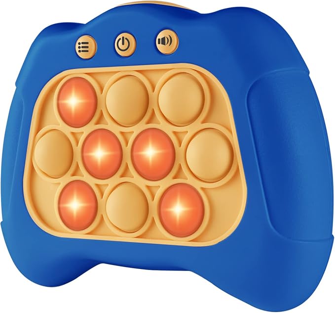 Intoypad Pop The Target! Handheld Speed Push Game Machine: A Fun Multiplayer Game for Family. Sensory Fidget Toy Christmas Toys Gifts for 6 7 8 9 10 11 12 Years Old Kids Road Trip Car Games Kids Blue