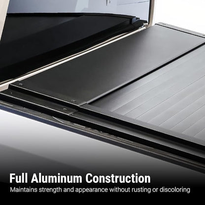 Syneticusa MB Retractable Tonneau Cover | 2007–2026 Tundra 6'6" (78.7") Standard Bed | 6063-T5 Aluminum | Double Lock | 3-Year Warranty | Waterproof Low Profile Hard Truck Bed Cover