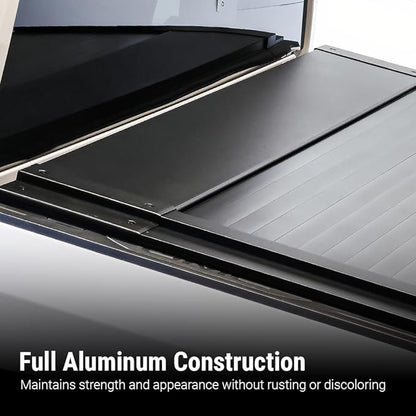 Syneticusa MB Retractable Tonneau Cover | 2007–2026 Tundra 5.6ft (66.7") Short Bed | 6063-T5 Aluminum | Double Lock | 3-Year Warranty | Waterproof Low Profile Hard Truck Bed Cover