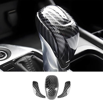 Car Center Console Gear Shift Knob Trim Cover for Nissan Sentra 2020 2021 2022 2023 2024 2025 Auto Interior Accessories Central Control Shifters Protection Decor Panel Carbon Fiber Style Kit