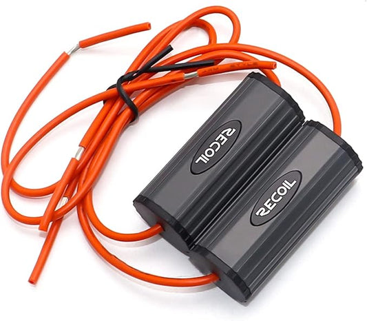 RECOIL BB-4 Bass Blocks Designed to Protect Car Audio 4 Inch Speakers, Eliminate Frequencies 0-1.2kHz at 4 Ohms, Pair