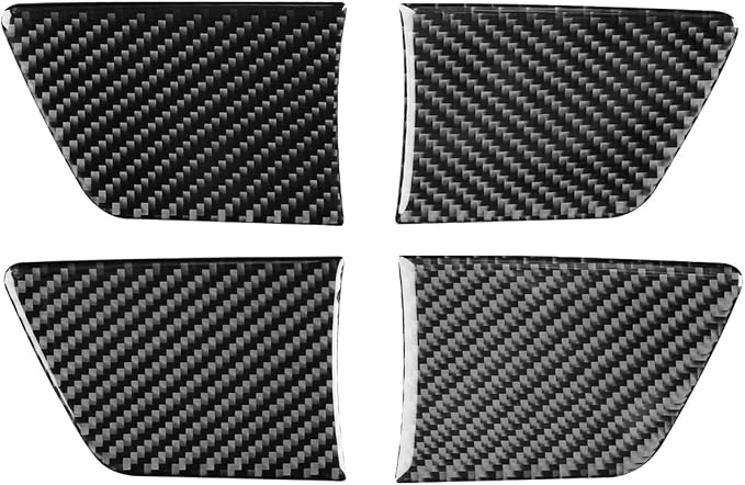 NVCNX Real Premium Carbon Fiber for Toyota Tundra 2022-2026 / Sequoia 2023-2026 2024 2025 Truck Pickup SUV Car Door Inner Handle Bottom Cover Interior Trim Accessories Thick Overlay Sticker Decal 4PCs