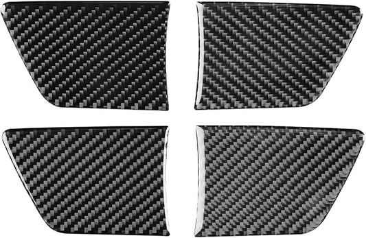 NVCNX Real Premium Carbon Fiber for Toyota Tundra 2022-2026 / Sequoia 2023-2026 2024 2025 Truck Pickup SUV Car Door Inner Handle Bottom Cover Interior Trim Accessories Thick Overlay Sticker Decal 4PCs