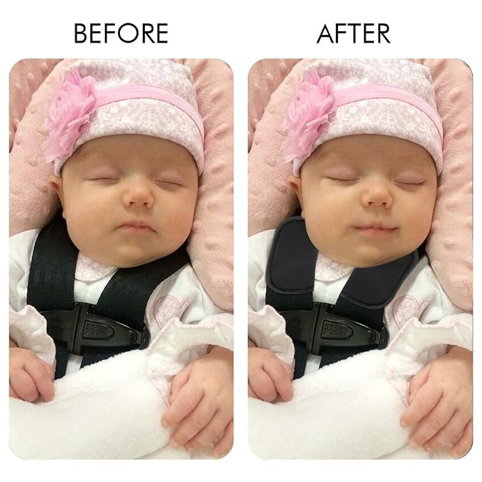 Accmor Car Seat Strap Pads for Baby Kids Toddler, Soft Car Seat Strap Covers Shoulder Pads for All Baby Car Seats, Stroller, Pushchair, High Chair