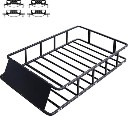64”x39”x8” Roof Cargo Rack for SUV Car Trucks,Heavy Duty Cargo Basket Anti-Rust Top Luggage Rack