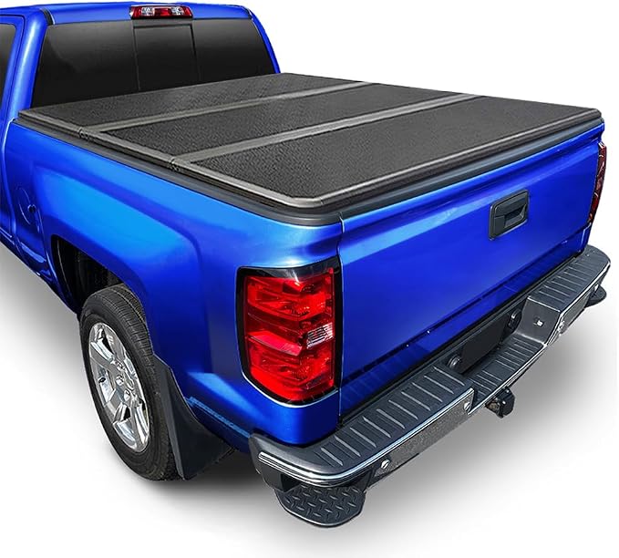 Tyger Auto T5 Alloy Hardtop Truck Bed Tonneau Cover Compatible with 2007-2013 Chevy Silverado / GMC Sierra 1500 | Fleetside 5'8" Bed (69") | TG-BC5C3003 Hard Folding Tri-Fold Pickup Truck