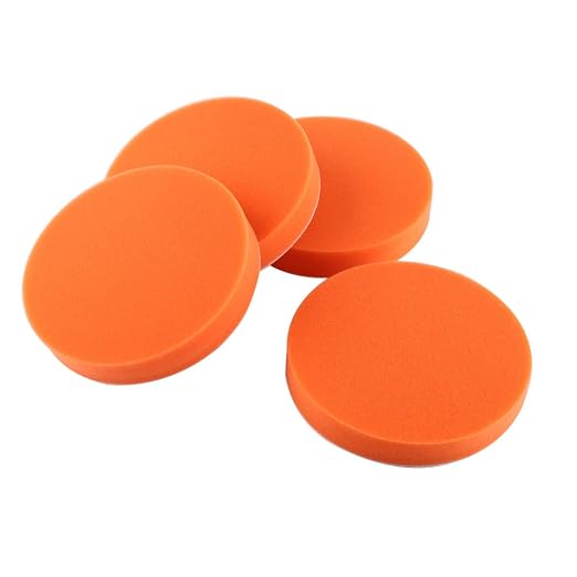 10 pcs 6 inch Sponge Polishing Waxing Buff Pads Set Kit for Car Polisher Buffer Orange (6'' 10PCS)