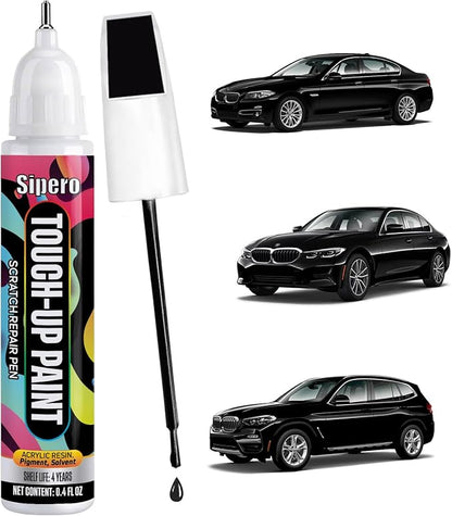 Fluid (Jet) Black (668) for BMW Touch Up Paint Pen - Exact OEM Color Match for Chips & Scratches - Compatible with 3 Series, 5 Series, X3, X5