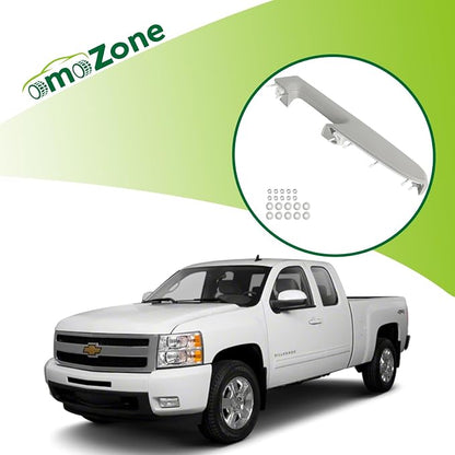 Upgraded Door Armrest Repair Kit Left Driver Side Door Panel Handle Gray Compatible with 2010-2014 Chevy Silverado GMC Sierra 1500 2500HD 3500HD Replaces 22818466
