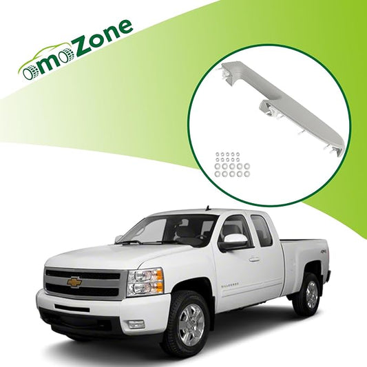 Upgraded Door Armrest Repair Kit Left Driver Side Door Panel Handle Gray Compatible with 2010-2014 Chevy Silverado GMC Sierra 1500 2500HD 3500HD Replaces 22818466